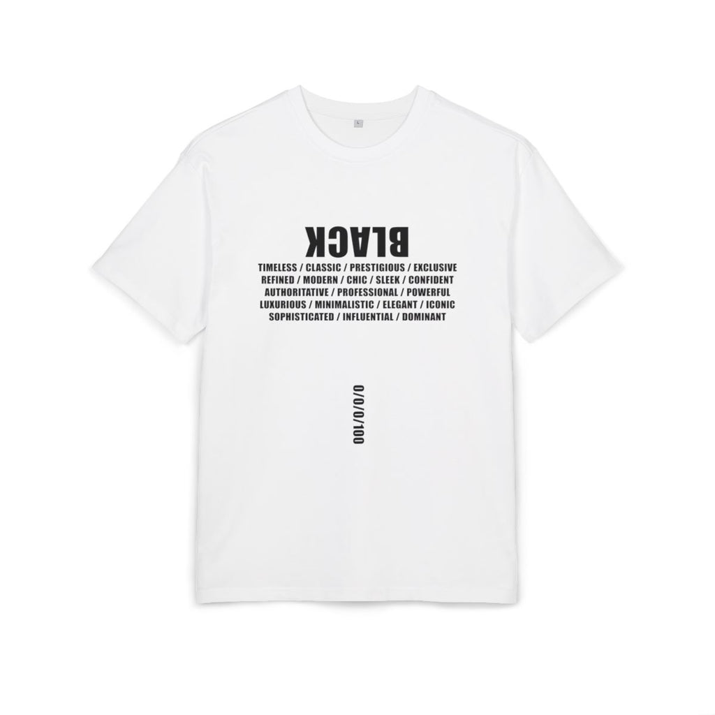 White Tee / Black text