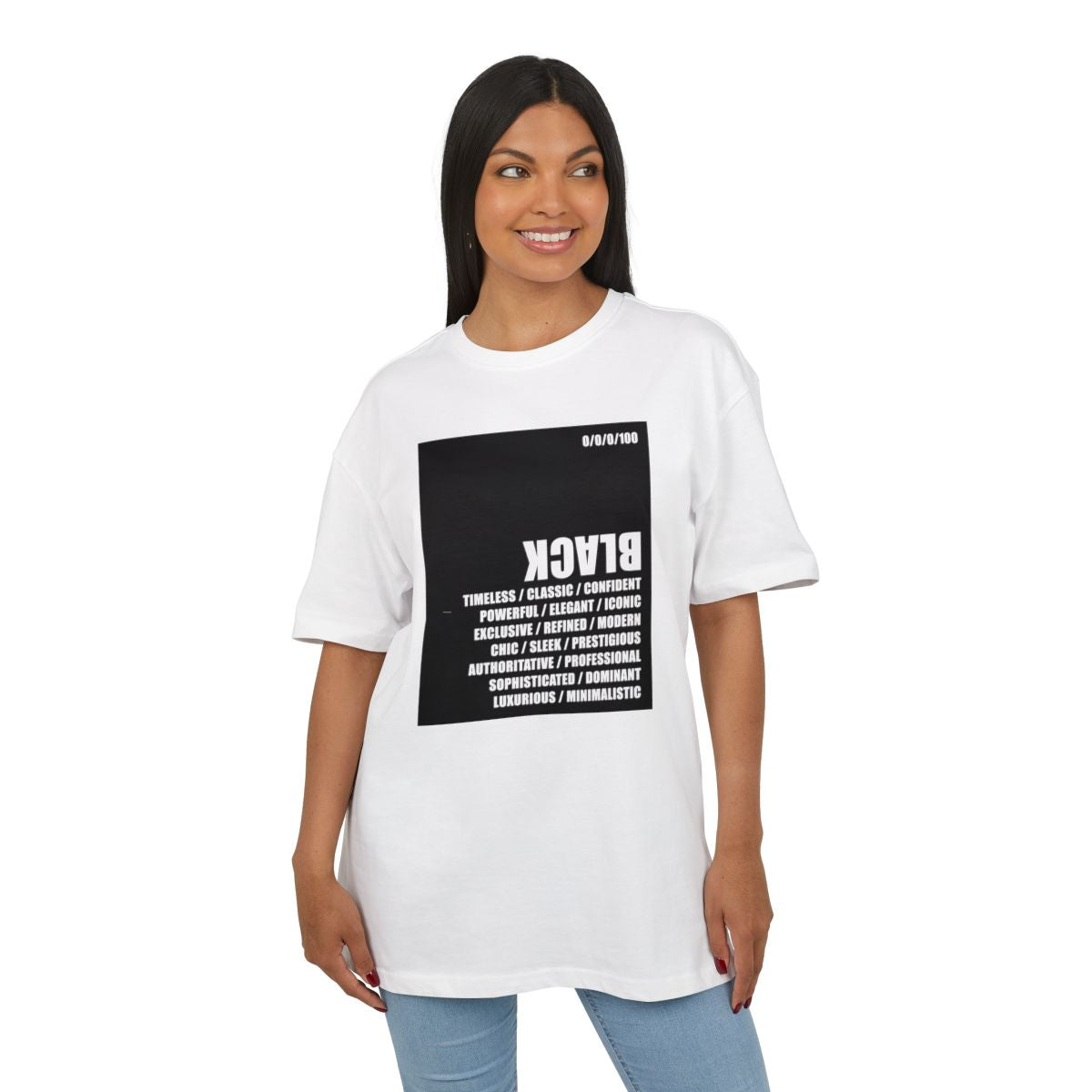 White Tee / BLACK logo