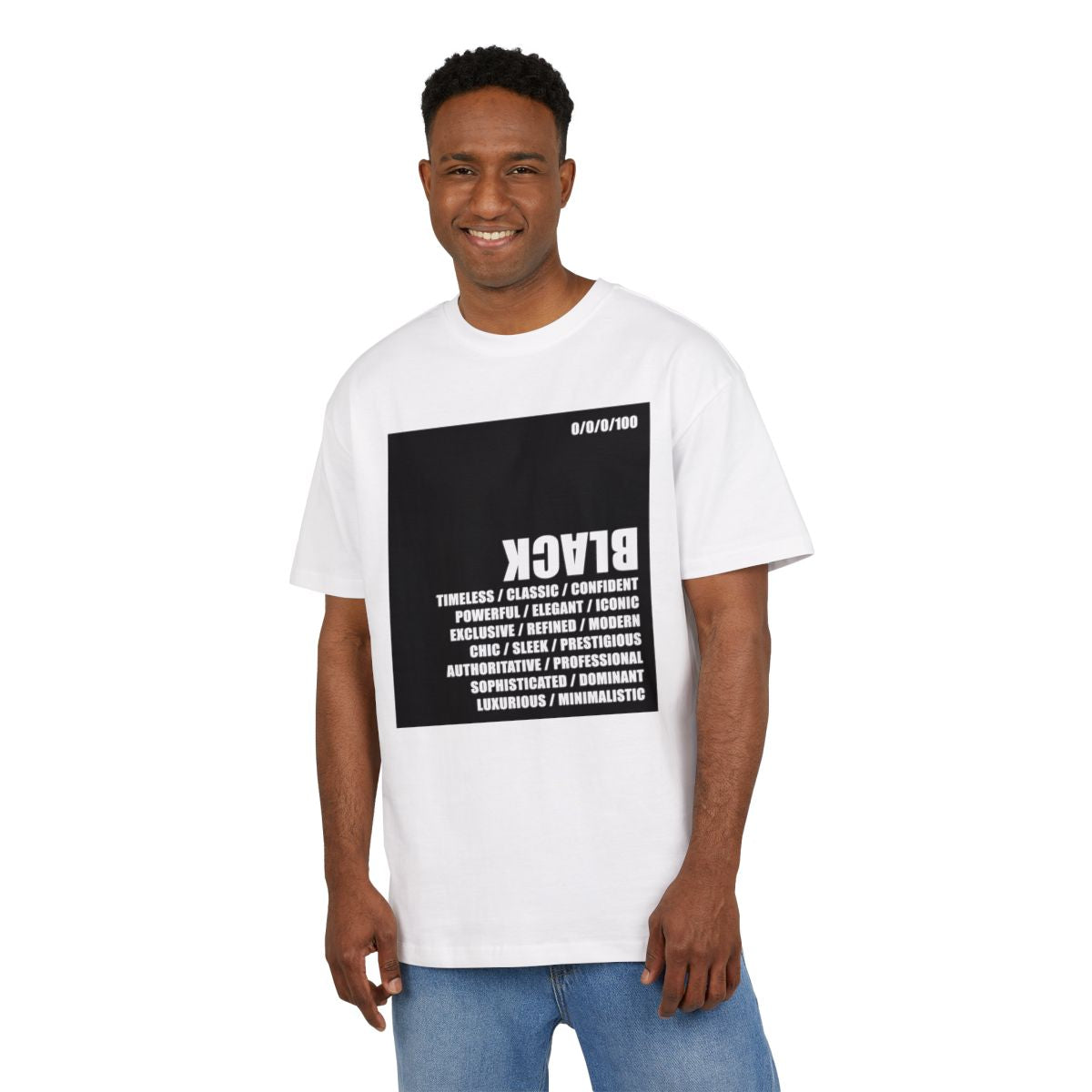 White Tee / BLACK logo