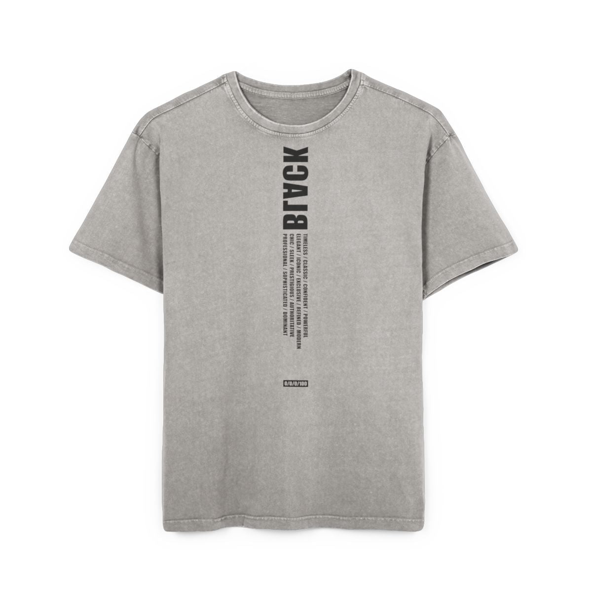 Asphalt Tee / BLACK logo