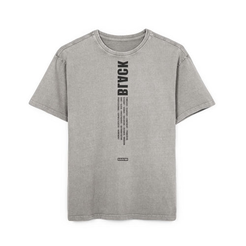 Asphalt Tee / BLACK logo