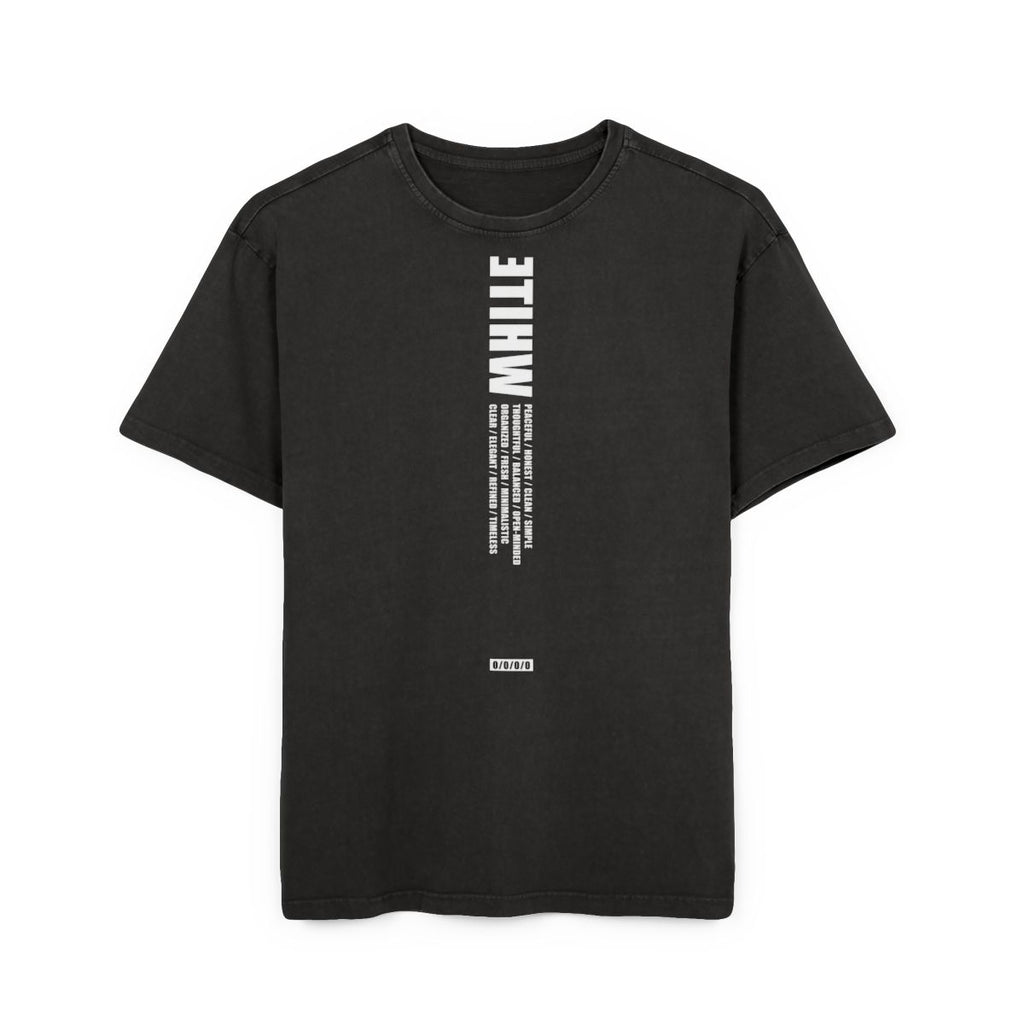 Black Tee / WHITE text