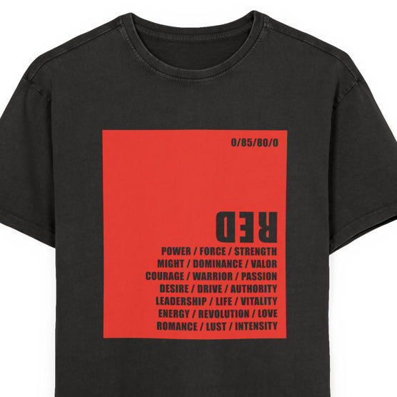 Black Tee / RED logo