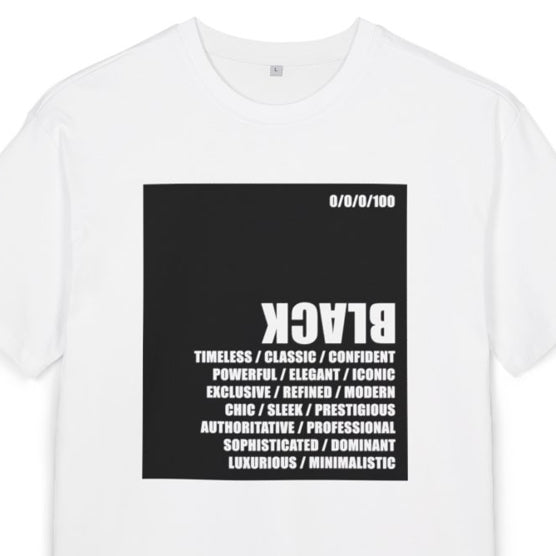 White Tee / BLACK logo