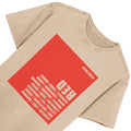 Beige Tee / RED logo