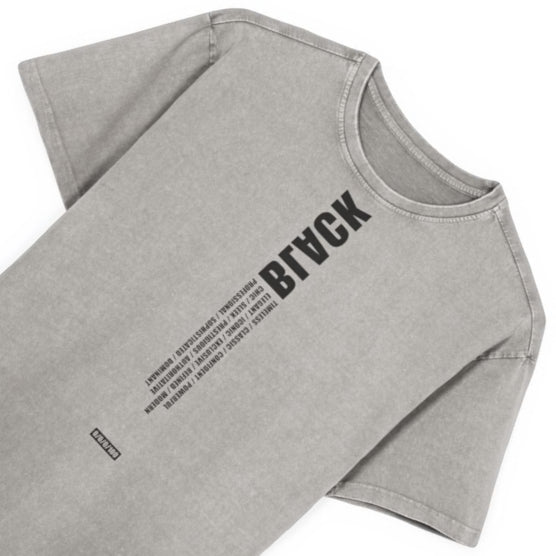 Asphalt Tee / BLACK logo